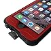 HESGI iPhone 6S PLUS Waterproof Case, IP-68 Waterproof Shockproof Dust Proof Snow Proof Full Body Protective Case Cover for Apple iPhone 6S PLUS iPhone 6 PLUS 5.5[Red]
