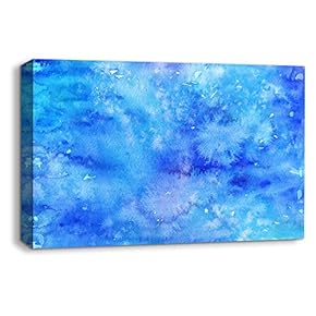 Canvas Wall Art Abstract Ink Feature Painting Artwork for Home Prints Framed - 12x18 inches
