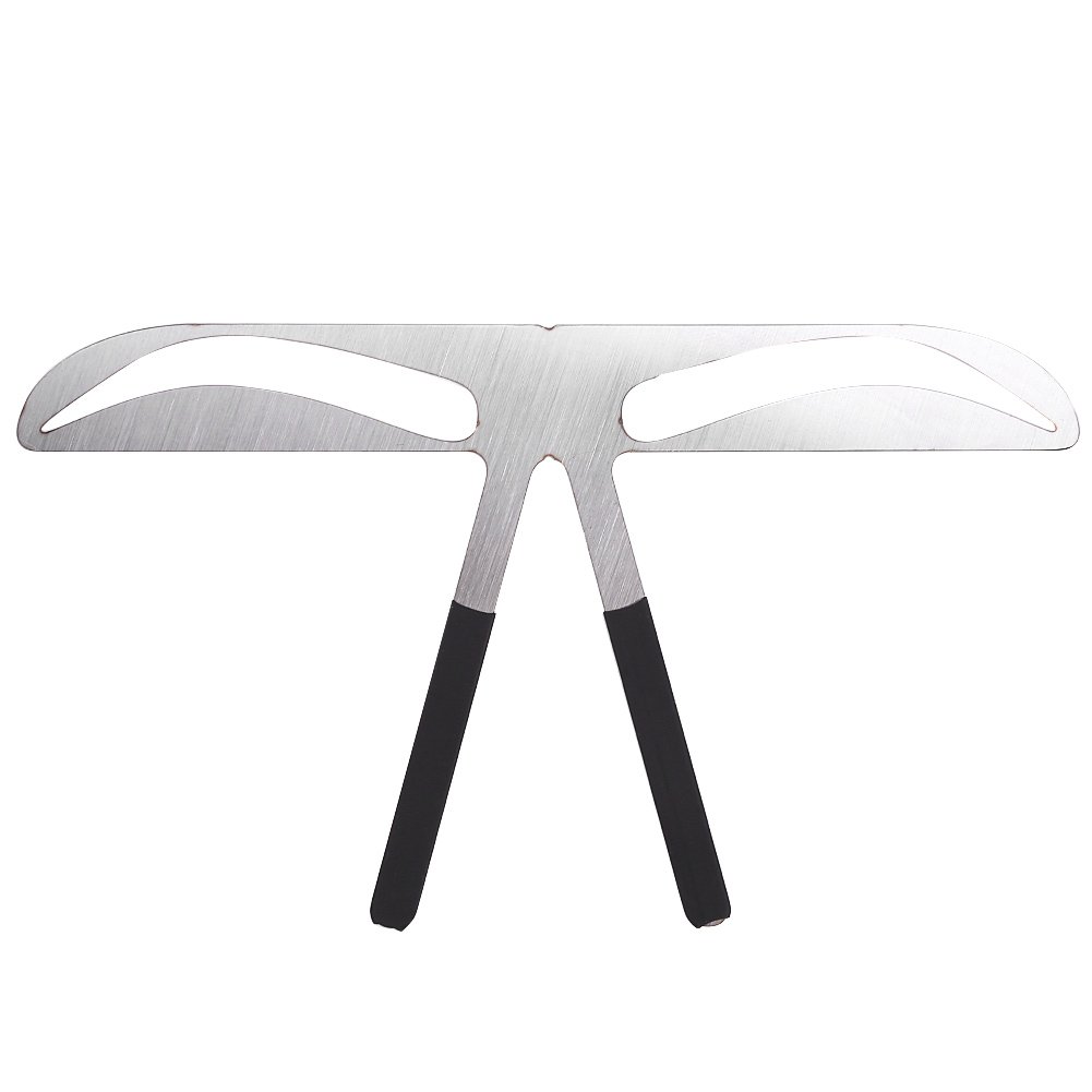 Uxsiya 1 Pcs Eyebrow Ruler Professional Eyebrow Measure Balance Extension Ruler Fox Eyebrow Shape Stencil Make Up Beauty Accessory Tool for Draw Eyebrow Shape(European Style Eyebrow)