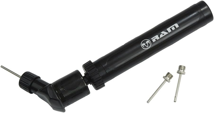 Ram Rugby Mini Ball Pump - Hand Held - One Size - Black