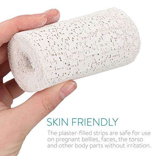 Navaris Babybauch Gipsbinden 6er Set - 6x Gips Abdruck Binden 10 cm x 300 cm für Baby Bauch Verband Gipsabdruck… – Bild 7