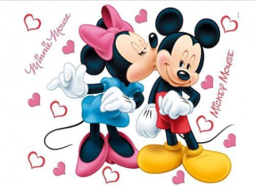 1art1 Walt Disney Minni Und Micky Verliebt Wand Tattoo Deko Wandaufkleber Fur Wohnzimmer Kinderzimmer Kuche Bad Flur Wandsticker Fur Tur Wand Mobel Schrank 65 X 42 Cm Amazon De Kuche Haushalt