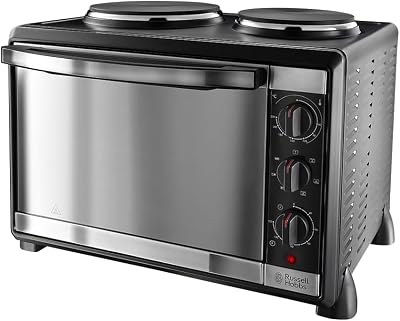 Russell Hobbs Compact 30L Electric Mini Oven with 2 Hotplates 1920W