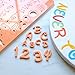 Sweet Stamp by AmyCakes Plastic Magical Numbers, Symbols and Letters in Uppercase and Lowercase, for Embossing Cakes