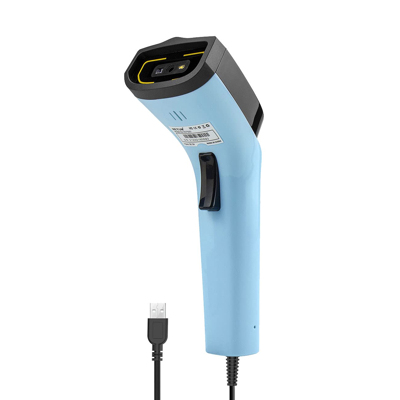 NETUM DS7100 Wired 2D QR Barcode Scanner Handheld Automatic Bar Code Reader/Imager (QR, PDF417, GS1 Data Matrix) with USB Cable — image 1