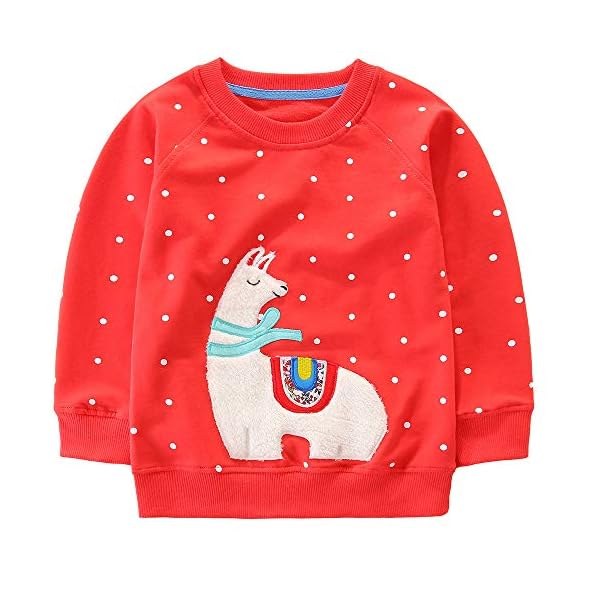 Bumeex Toddler Girl Sweatshirt Clothes Outfit,Cotton Crewneck Christmas Clothing