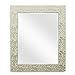 Rectangular Frame Wall Mirror Beveled, Perfect for Bedroom, Bathroom, Vanity, Living Room, Entryway, Hangs Horizontal & Vertical, 27x33, Soft Brass– Easy Mounting - by EcoHome