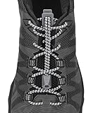 Nathan NS1171 Run Laces Reflective Steel Grey, Steel Grey, One Size