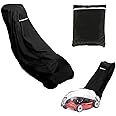Lawn Mower Cover Heavy Duty Polyester Oxford Waterproof Covers with Storage Bag for Outdoor Universal and Lawnmower Tractor (