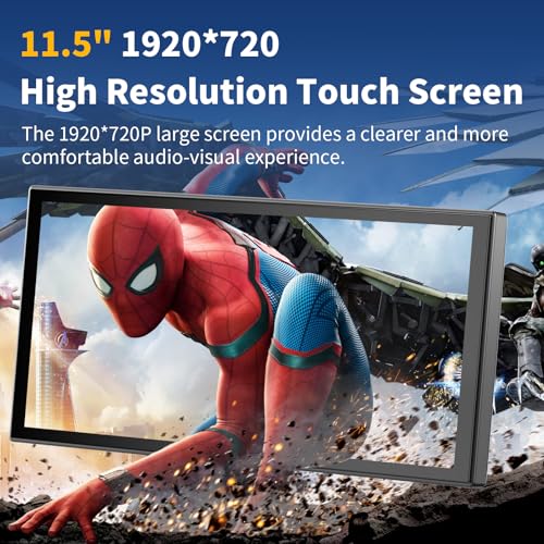 11.5" Car Tablet Pro Max 2026: Wireless Carplay Screen for Car with 4K Front and 1080P Rear Camera, Android Auto Car Play Screen IPS Touchscreen/Mirror Link/Loop Recording/Navigation / 64G SD