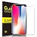 IVSO iPhone X Tempered-Glass Screen Protector, [Crystal Clearity] [Scratch-Resistant] [No-Bubble Easy Installation] for Apple iPhone X Edition Smartphone (Clear)