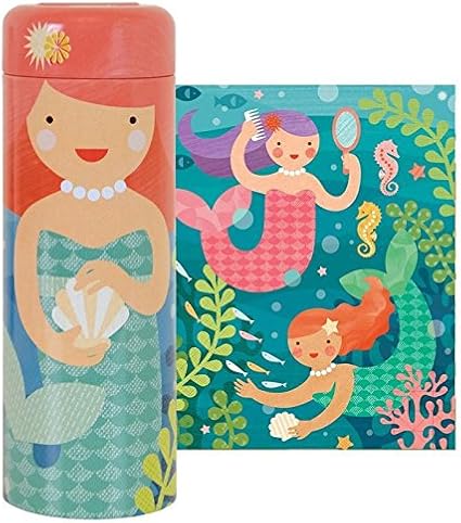 Petit Collage Playful Mermaids 64 Piece Tin Puzzle