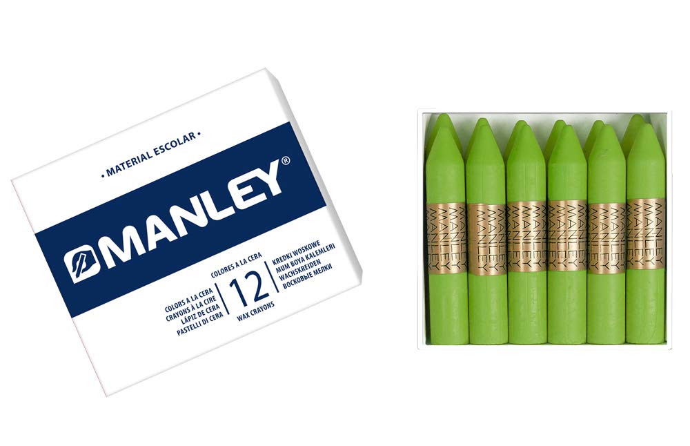 Manley 47 – Wax Crayons, Pack of 12