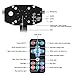 KINGTOP Disco Party Lights DJ Stage Led Strobe Lights with Remote Control Sound Activated Color Rotating for Home Birthday Karaoke DJ Parties Night Lighting (Black)