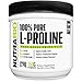 NutraBio 100% Pure L-Proline Powder - 150 Grams