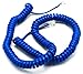 Telephone Cord Handset Curly - Phone Color Classic Blue 15ft - Works on virtually all Trimline Phones and Princess Telephones - Landline Telephone Accessory iSoHo Phones