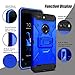 Venoro Compatible with ZTE Blade Z Max Case, ZTE ZMax Pro 2 Case, ZTE Sequoia Case, Shockproof Protection Case Cover with Belt Swivel Clip and Kickstand Compatible with ZTE Z982 (Blue)
