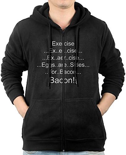 Exercise Eggs Are Sides For Bacon Men Unique BTS Zipper First Quality Pullover Hoodies