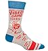 Blue Q Men’s Funny Novelty Crazy Crew Socks with Sayings (fit shoe size 7-12)