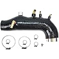 JM Turbo Inlet Hose Fit Subaru 2008-2014 GE GH GR GV Turbo Compatible with Subaru WRX Impreza EJ25 Inlet Black Hose