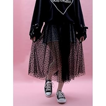 Amazon ウィゴー レディース Wego Wc ハートチュールスカート