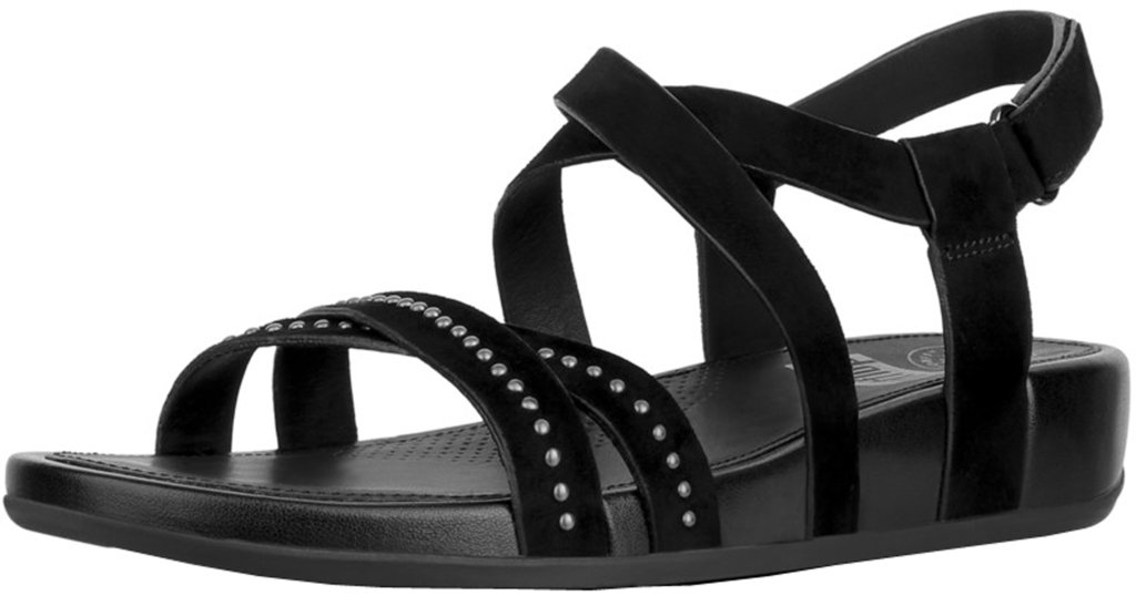 FitFlop™ Womens Lumy™ Criss-Cross Suede Sandals with Studs Black Size 9 in  Kuwait | Whizz Flip-Flops