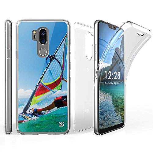 LG G7 ThinQ Case, BeyondCell TriMax 360 Clear Full Body Built in Screen Protector For LG G7 (2018 Released) - Parasailing