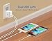 Fenergy 2-Port 3.1A 15W Wall Charger With Certified 6 Feet / 2 Meter Lightning to USB Cable
