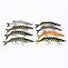 Goture Pike Muskie Multi Jointed Hard Fishing Lure Swimbaits Life-Like Baits 8 Segments with Black Treble Hooks for Freshwater Saltwater Fishing (8'', 2.36oz)