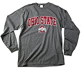 Ohio State Buckeyes Long Sleeve Shirt Charcoal Heather Gray
