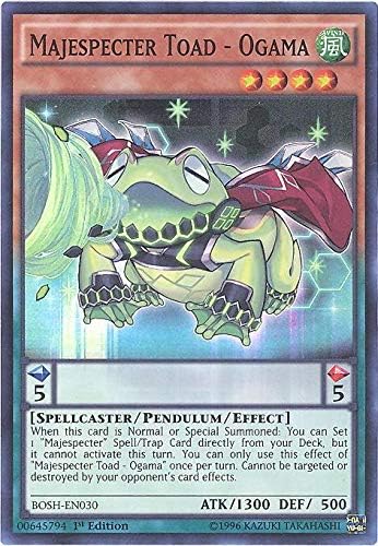 Amazon Com Yu Gi Oh Majespecter Toad Ogama Bosh En030 Breakers Of Shadow Unlimited Edition Super Rare Toys Games