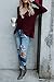 Chuanqi Womens Henley Shirts V Neck Button Long Sleeve Loose Casual Knit Sweaters Tops