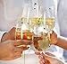 Swarovski Crystal Magnetic Drink Markers & Wine Charm Tags for Stemless Glasses, Beer Mugs, Champagne Flutes & More - Set of 6 Floral Colors