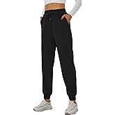 YOYOYOGA Sweatpants for Women Stretchy Joggers with Pockets Soft Baggy Workout Pants Gym Athletic Jogging Track Pants Elastic Waist (Black) XL