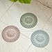 Shower Drain Covers Hair Catcher Hair Stopper for Bathroom and Kitchen, Rubber Sink Strainer Silicone Filter Home Drain Cover(3Pack)