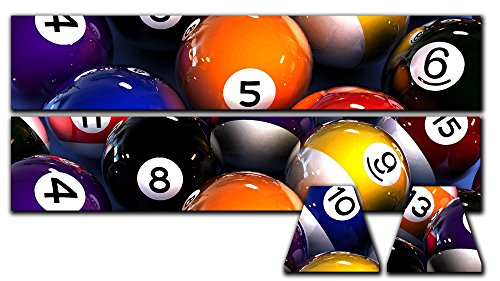 44" Acrylic Pool Table Light, Rack'em Up - Thumbnail 3