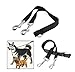 IDEAPRO Dog Leash Coupler, No Tangle Double Leashes, Walk and Control 2 Dogs  (up to 66 lbs dogs), 1