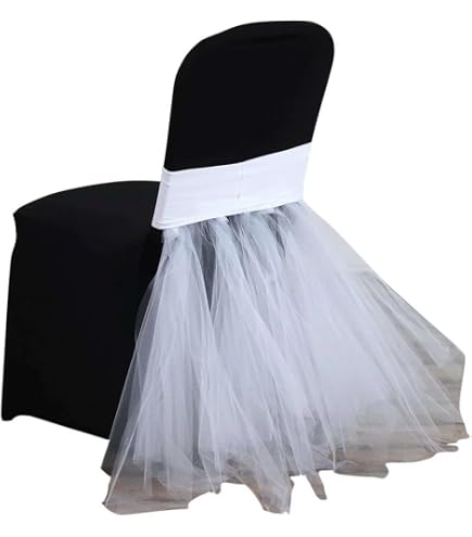 2-Pack Dining Chair Covers With Lace Skirt — Farmhouse Style, Stretch Fabric, Fits Chairs 18-23.6" Tall
