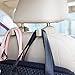 ChiTronic Car SUV BackSeat Headrest Hanger Hooks - Set of 2 (Coffee)
