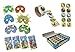 M & M Products Online Dinosaur Party Supplies - Birthday Party Favor Set Featuring 24 Foam Dinosaur Masks, 24 Dinosaur Stampers, 12 Dinosaur Notebooks, and 100 Dinosaur Stickers - By