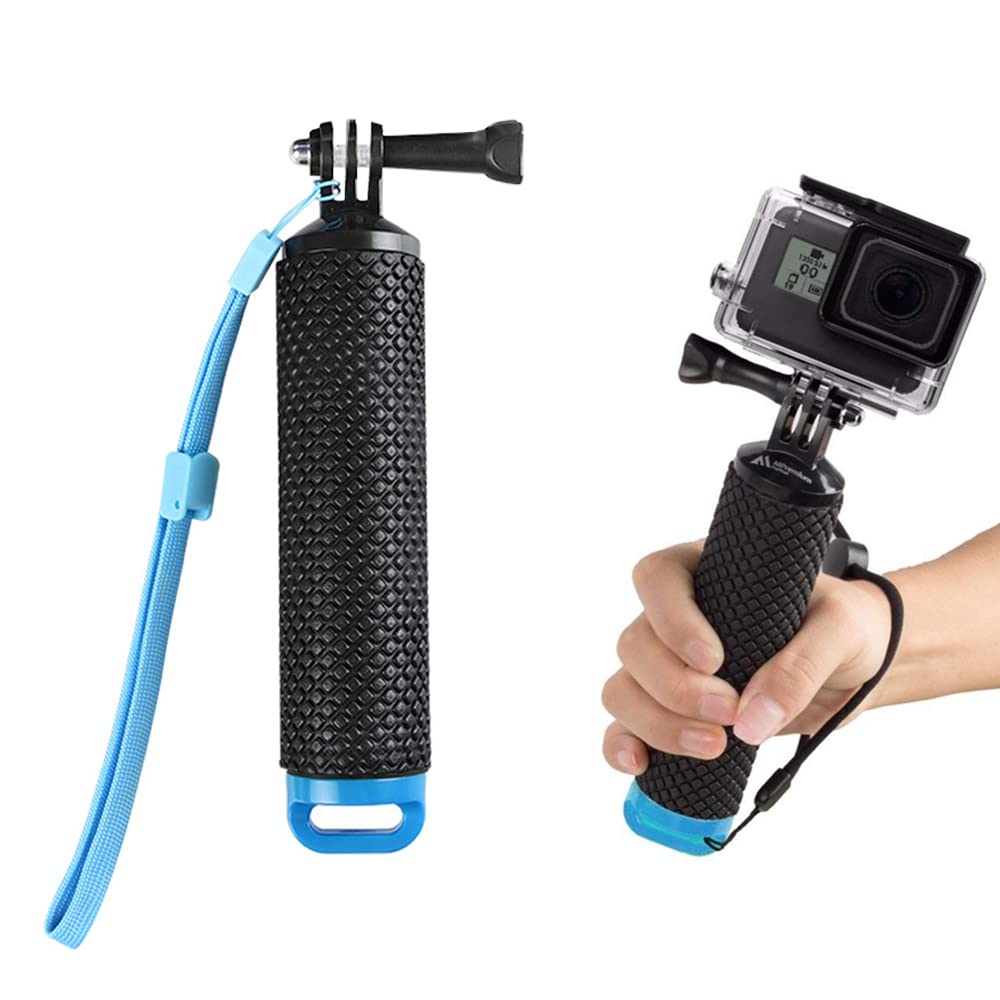 Waterproof Floating Hand Grip,Ttdesefu Portable Floaty Handle Compatible with GoPro Hero 10 9 8 7 6, Floaty Mount Accessories Kit with Adjustable Wrist Strap for Water Sport and Action Cameras