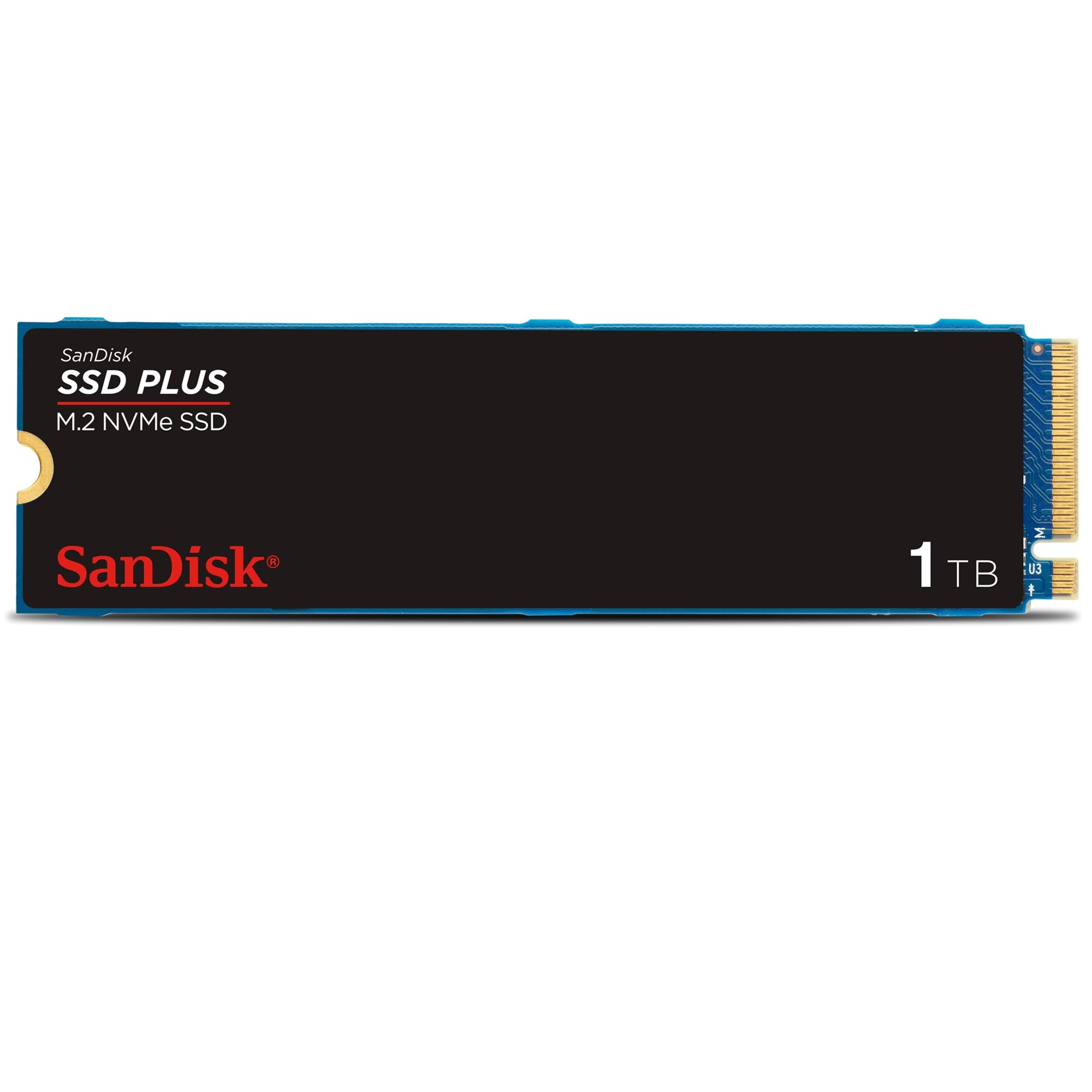 SanDisk Plus 1TB M.2 NVMe SSD, Internal PCIe Gen 3, M.2 2280, Easy Installation, 3 Year Warranty