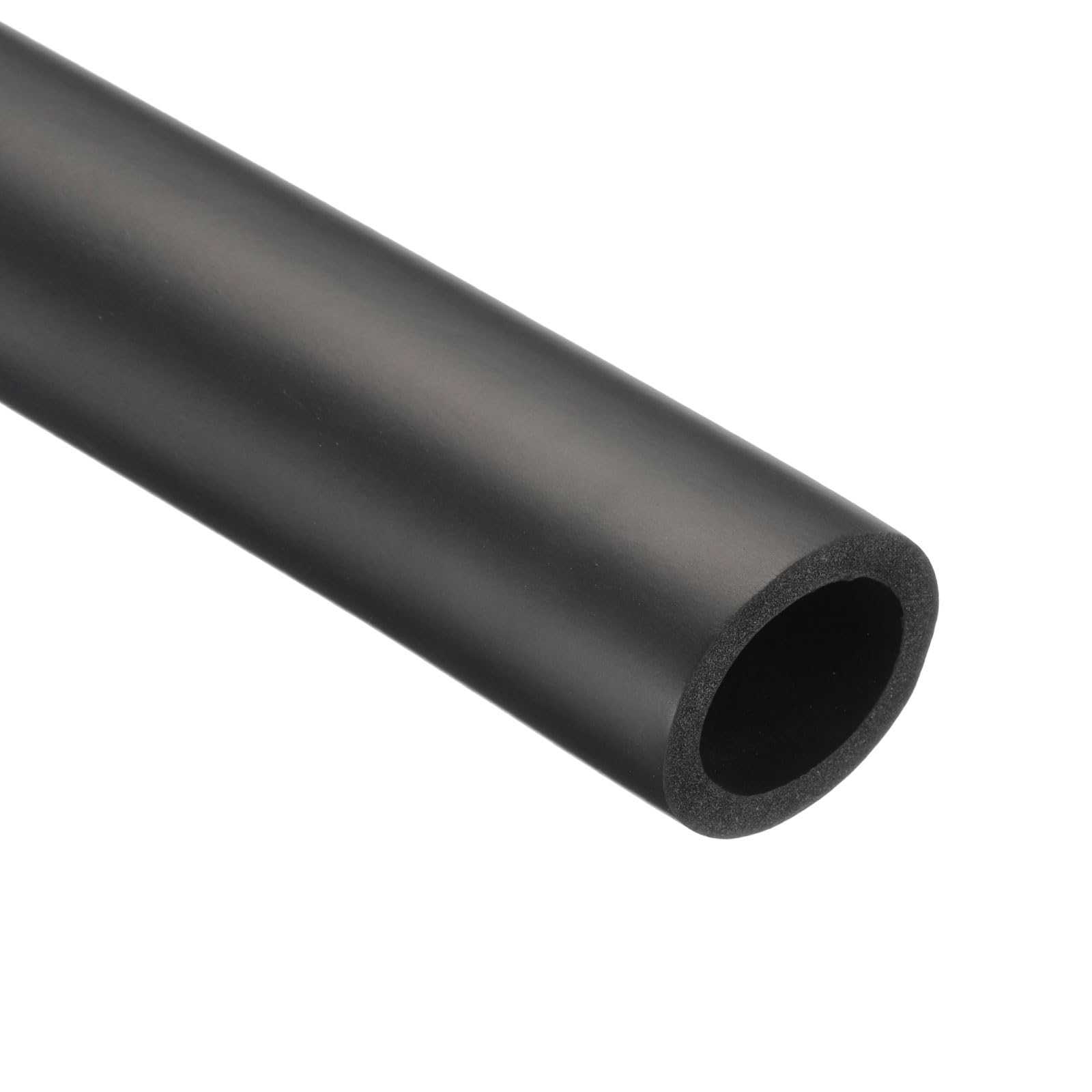 Rebower 40mm ID Pipe Insulation Tubing 7mm Thick Heat Preservation Foam Tube, [for Plumbing Freeze Protection Exercise Handle] - 54mm OD/6ft/Black
