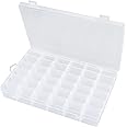 Beoccudo 3600 Tackle Box Organizer Plastic Storage Boxes & Trays with Removable Dividers Clear Fishing Lure Container