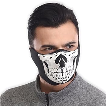 Half Face Ski Mask for Cold Weather - Half Balaclava Face Warmer - Men's Tactical Winter Face Cover For Skiing, Snowboarding, Running & Motorcycling - Fits Men & Women