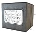 Open House Event Must Have. Classy Fabric Foldable Storage Cube with Handmade Canvas Sign Asking Visitors to Cover Shoes, You just Fill with Booties. Great for Realtors and Homeowners. (Gray)