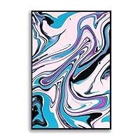 Framed Canvas Wall Art Clouds and Colors Canvas Prints Home Artwork Decoration for Living Room,Bedroom - 16x24 inches