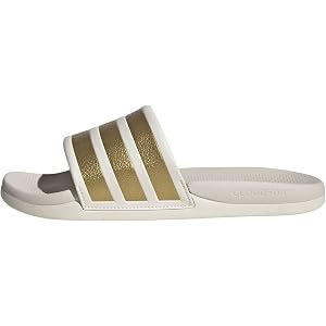 adidas Womens Adilette Comfort 2.0 Slides Casual Sandals Casual - White