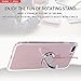 mgACC Case for 7P Case / 7 Plus/ 8 Plus Case with 360 Rotating Ring Grip Holder Kickstand Function Magnetic Base, Ultra Slim Thin Hard Scrub Cover with Shockproof Protective for Soft TPU Transparent