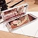 WATACHE Case for iPhone Xs/X5.8,Glitter Luxury Cute Shiny Bling Rhinestone Diamond Mirror Makeup Protective Cover Case with 360 Degree Rotating Ring Kickstand for iPhone Xs/X(Rose Gold)